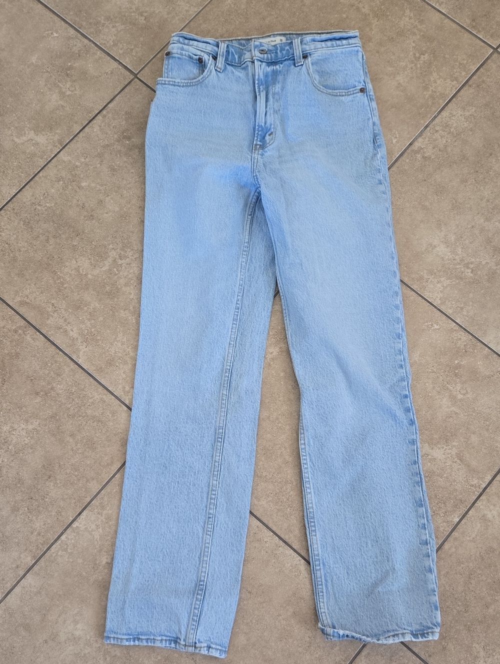 Abercrombie & Fitch Light Blue Straight Leg Women's Jeans